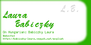 laura babiczky business card